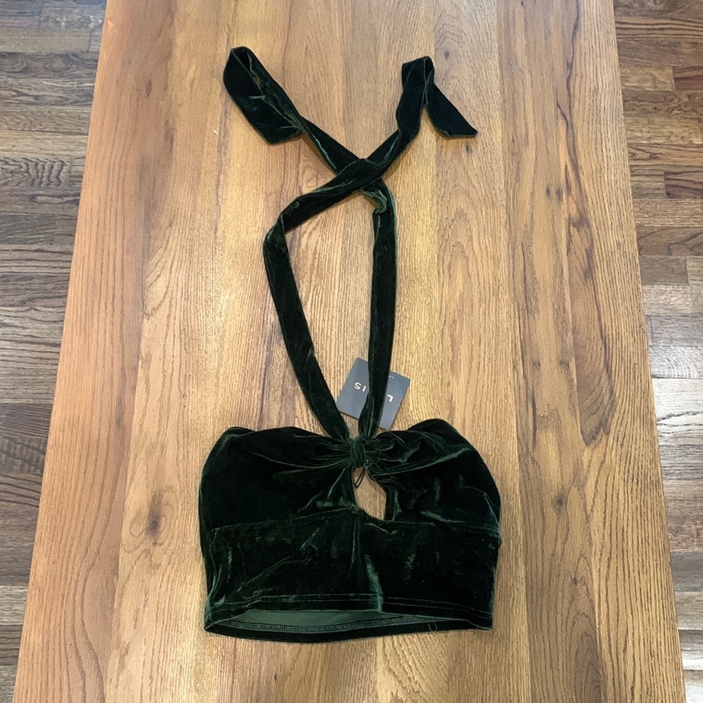 Brand New Velvet Crop Top